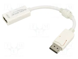 DeLOCK 61767 Adaptador DisplayPort a HDMI Blanco