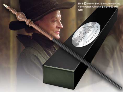 The Noble Collection Réplica Harry Potter Varita Profesora Minerva McGonagall Caja Colección Placa Identificativa