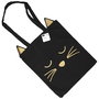The Concept Factory Bolsa Tote Bag "Mon Chat Mon Ch" con Diseño Ilustrado de Gatos