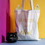The Concept Factory Bolsa Tote Bag "Mon Chat Mon Ch" con Diseño Ilustrado de Gatos