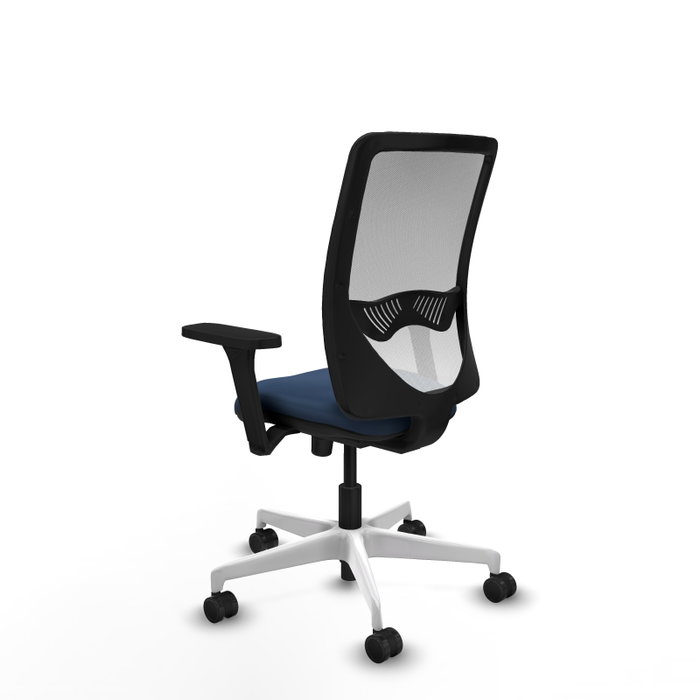 PIQUERAS Y CRESPO Silla de oficina Zulema con mecanismo Sincro, Azul marino y Blanco PIQUERAS Y CRESPO Silla de oficina Zulema con mecanismo Sincro, Azul marino y Blanco