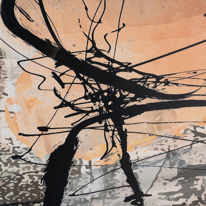 Cuadro Abstracto Madera-Cristal Impreso 73 X 3 X 73 cm