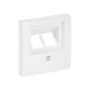 BUSCH-JAEGER 1803-02-914 Placa central para comunicación de datos, Blanco BUSCH-JAEGER 1803-02-914 Placa central para comunicación de datos, Blanco