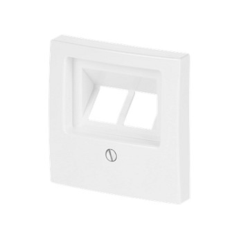 BUSCH-JAEGER 1803-02-914 Placa central para comunicación de datos, Blanco BUSCH-JAEGER 1803-02-914 Placa central para comunicación de datos, Blanco