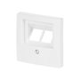 BUSCH-JAEGER 1803-02-914 Placa central para comunicación de datos, Blanco