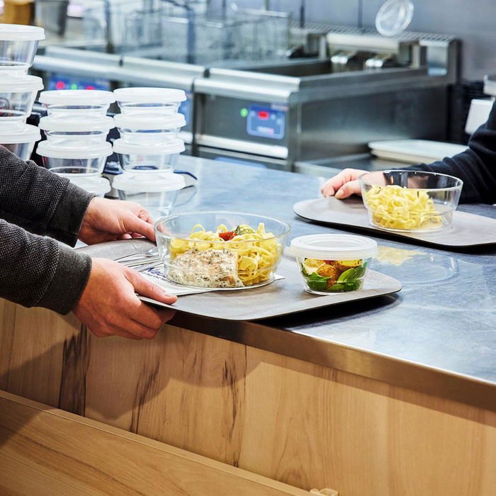 Recipiente Redondo Hermético Vidrio So Urban Arcoroc 17x17x7,3 cm - 110 cL Recipiente Redondo Hermético Vidrio So Urban Arcoroc 17x17x7,3 cm - 110 cL