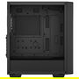 DeepCool Caja/Torre PC Midi Tower CC560 ARGB V2 Negra ATX/Micro-ATX/Mini-ITX con Ventana de Cristal Templado y Iluminación ARGB