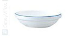 Viva Azul Ensaladera de vajilla, 18 cm de diámetro, colección Viva Azul, apta para lavado a mano (Set de 6)