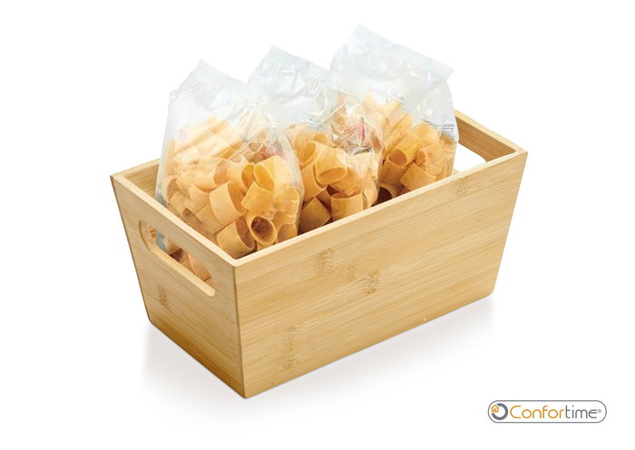 Confortime Cesta de Ordenación de Bambú 25 x 15 x 12 cm (8 Unidades)