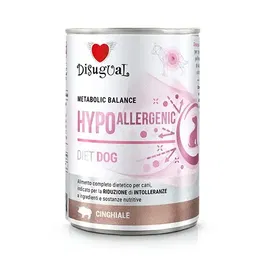 Disugual Diet Dog Hypoallergenic Jabali Comida Hipoalergénica para Perros, 6 Latas x 400gr