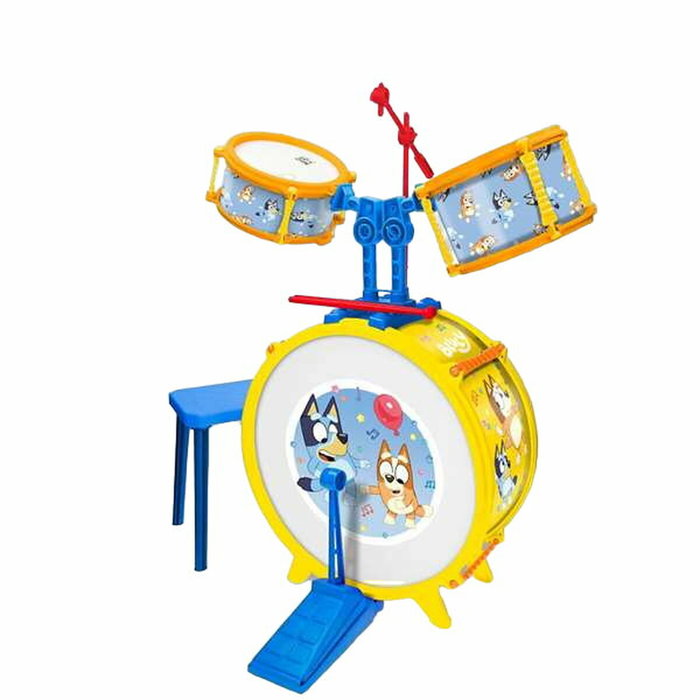 Reig Batería Bluey con banqueta Reig Batería Bluey con banqueta