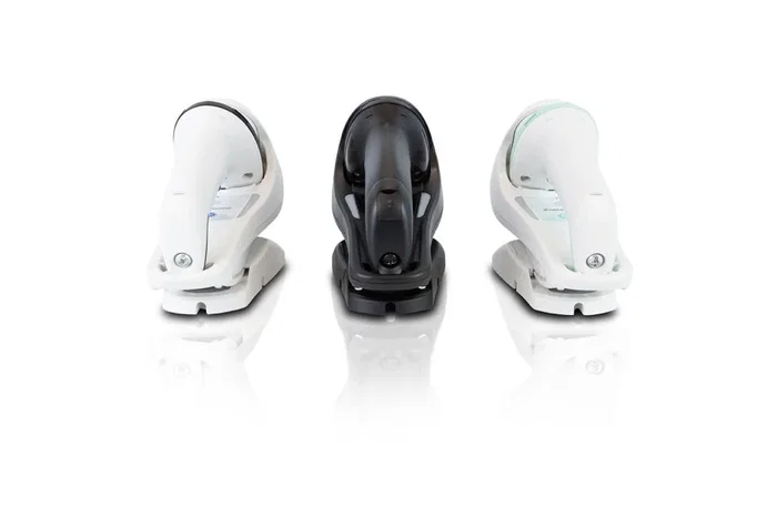 Datalogic Gryphon GBT4500 - Lector de códigos de barras portátil láser 1D/2D inalámbrico Bluetooth, color blanco