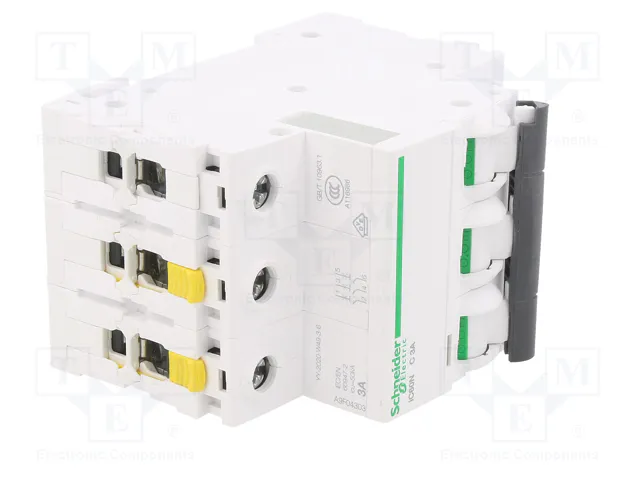 SCHNEIDER ELECTRIC Interruptor magnetotérmico iC60N 3P 3A C 400VAC