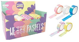 Cinta Adhesiva Mooving Pastel Holo 1.5Cm X 5M Expositor De 48