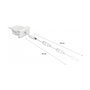 DeLOCK Cable de alimentación retráctil Easy 45 DC 5,5 x 2,1 mm hembra/macho blanco