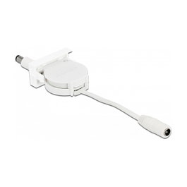 DeLOCK Cable de alimentación Easy 45 Modul DC 5,5 x 2,1 mm Blanco
