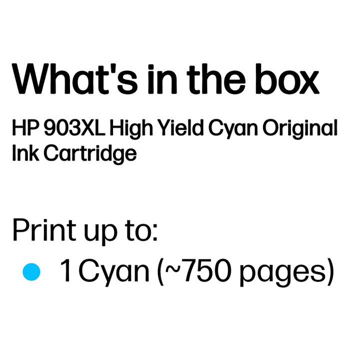 HP 903XL Cartucho de Tinta Cian Original