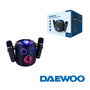 Daewoo - Altavoz Karaoke Bluetooth 5.4 con 2 Micrófonos Inalámbricos, 15W, Dimensiones 149 x 158 x 175 mm