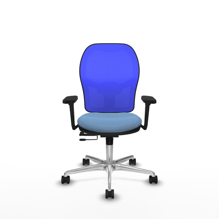 PIQUERAS Y CRESPO Silla de Oficina Jorquera con Mecanismo Sincro/Traslack Azul