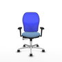 PIQUERAS Y CRESPO Silla de Oficina Jorquera con Mecanismo Sincro/Traslack Azul