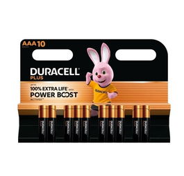 Duracell Pilas Alcalinas AAA LR03 Plus Power Boost 1.5V Blister 10 Unidades