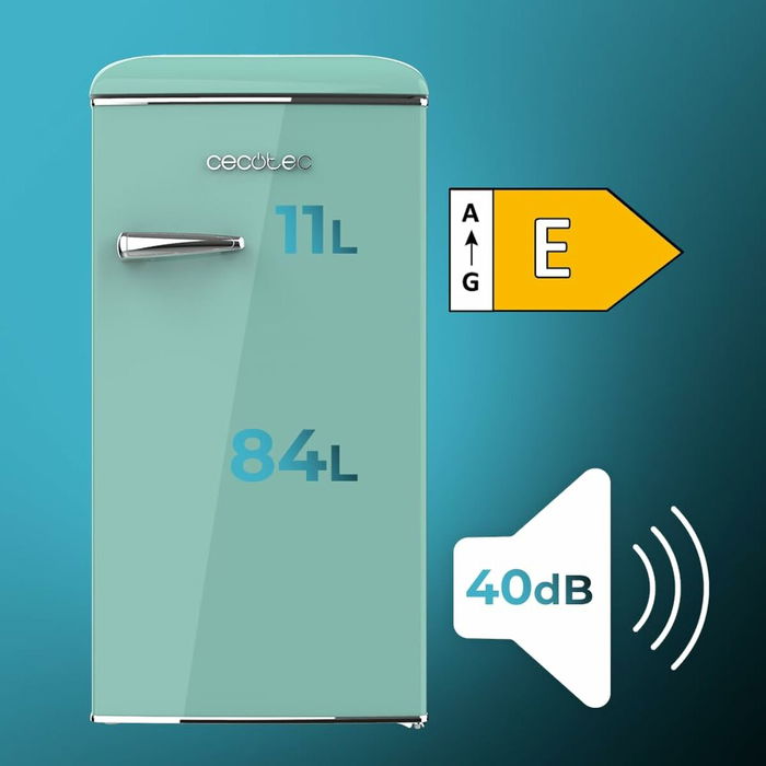 Cecotec Frigorífico Independiente Bolero CoolMarket TT Origin 95 Green E 95 L Verde