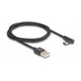 DeLOCK Cable USB 2.0 Tipo-A a USB Tipo-C™ angular 1 m negro