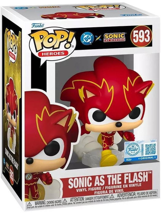 DC x Sonic the Hedgehog POP! Heroes Vinyl Figura Sonic as The Flash 9 cm DC x Sonic the Hedgehog POP! Heroes Vinyl Figura Sonic as The Flash 9 cm