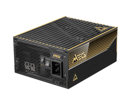 MSI MEG Ai1600T PCIE5 Fuente de Alimentación 1600W 80 PLUS Titanium ATX - Totalmente Modular, 24-pin ATX, 2x PCIe 16-pin, Ventilador 135mm, Negra (Ref: 306-7ZPEX11-CE0)