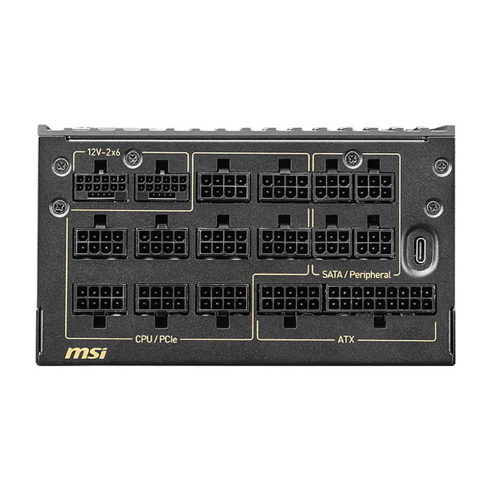 MSI MEG Ai1600T PCIE5 Fuente de Alimentación 1600W ATX Negro