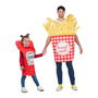 My Other Me Disfraz Patatas Fritas y Ketchup Dos Trajes Talla One Size Adult