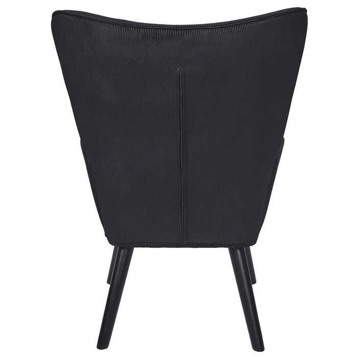 Home Deco Factory Butaca-Sillón Giulia Negro Lounge 68x75xh.96 cm Estructura Acero Patas Madera Poliéster Home Deco Factory Butaca-Sillón Giulia Negro Lounge 68x75xh.96 cm Estructura Acero Patas Madera Poliéster