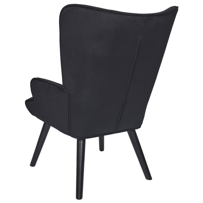 Home Deco Factory Butaca-Sillón Giulia Negro Lounge 68x75xh.96 cm Estructura Acero Patas Madera Poliéster Home Deco Factory Butaca-Sillón Giulia Negro Lounge 68x75xh.96 cm Estructura Acero Patas Madera Poliéster