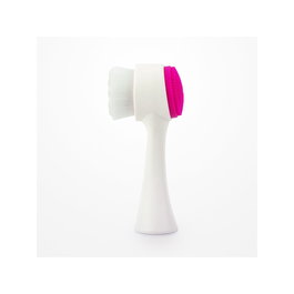 Bifull Cleanex 2 En 1 Fucsia Cepillo Limpiador y Exfoliante Facial Profesional para Limpieza Profunda