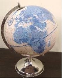 DKD Home Decor Globo Terráqueo Colonial (2 Unidades)