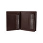 Zoozie Bags Cartera para Hombre Piel Auténtica Marrón 11.5x2x9.5 cm