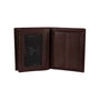 Zoozie Bags Cartera para Hombre Piel Auténtica Marrón 11.5x2x9.5 cm