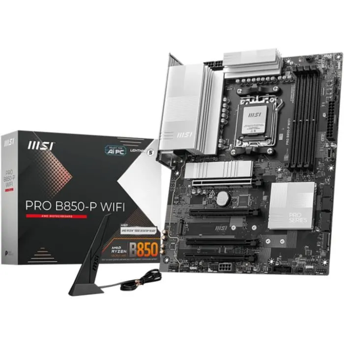 MSI PRO B850-P WIFI ATX con Zócalo AM5 y DDR5