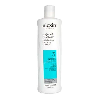 Nioxin Sistema 3 Acondicionador para Cabello Teñido y Dañado con Debilitamiento Leve 300 ml Nioxin Sistema 3 Acondicionador para Cabello Teñido y Dañado con Debilitamiento Leve 300 ml