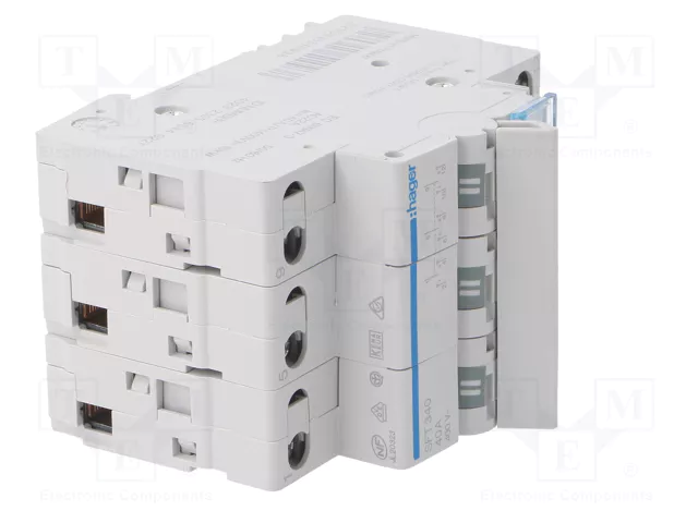 HAGER Interruptor de Grúa 3 Polos 40A 230VAC Gris