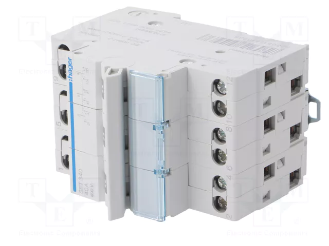 HAGER Interruptor de Grúa 3 Polos 40A 230VAC Gris