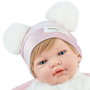 Marina&Pau Muñeca Reborn Sweet Baby Angora 3152, 42 cm articulada, de angora con braguita, gorrito, jersey, patucos, cojín y certificado, totalmente fabricada en España, +3 años