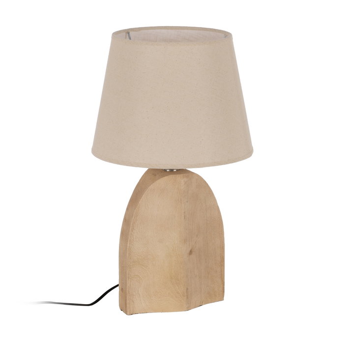 Pantalla Beige Tejido Iluminación 30 X 30 X 22 cm