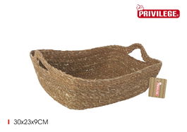 Privilege Cesta Cónica de Mimbre Recogida con Asa 30 cm x 23 cm x 9 cm (8 Unidades)