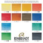 Rembrandt Set acuarelas metálico de 12 pastillas con pincel