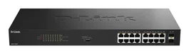 D-Link DGS-1018P/E Switch de Red 18 Puertos Gigabit PoE+ Sin Gestión, 16x Puertos RJ-45 10/100/1000 Mbps PoE (240W), 2x Puertos SFP 1G, IEEE 802.3af/at