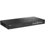 D-Link DGS-1018P/E Switch Gestionable Gigabit PoE+ de 18 Puertos (16 PoE + 2 SFP), 240W PoE Budget, Ideal para Redes Empresariales y Domóticas Avanzadas