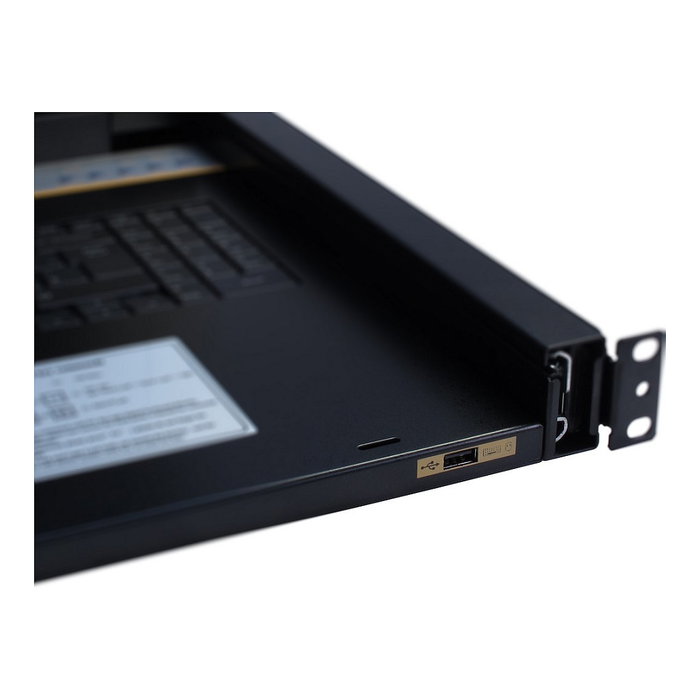 Inter-Tech KVM-1708 KVM LCD Switch 8-Port 17 pulgadas (USB - PS/2 VGA) Negro