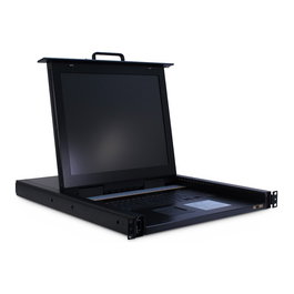 Inter-Tech KVM LCD Switch 8 Puertos 17" USB/PS/2 VGA Alemán, para Monitor y Teclado/Ratón
