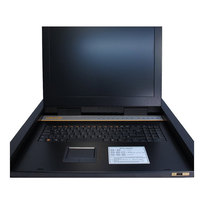 Inter-Tech KVM-1708 KVM LCD Switch 8-Port 17 pulgadas (USB - PS/2 VGA) Negro
